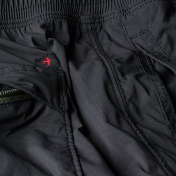 NWT Relwen Men's Off-Trail Wind Pant Black Fade Small Relaxed Breathable Nylon - Picture 6 of 12